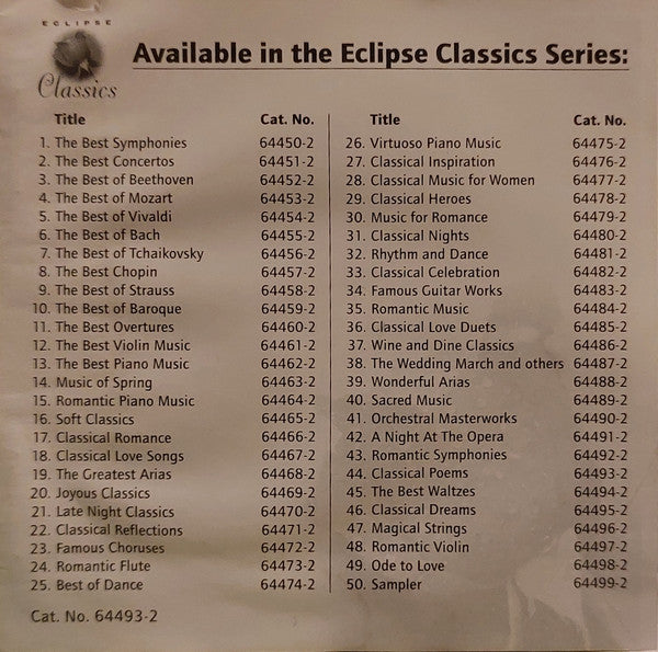 Various : Classical Poems (CD, Album, Comp)