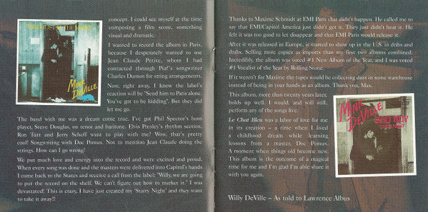 Mink DeVille : Le Chat Bleu (CD, Album, RE, RM, Exp)