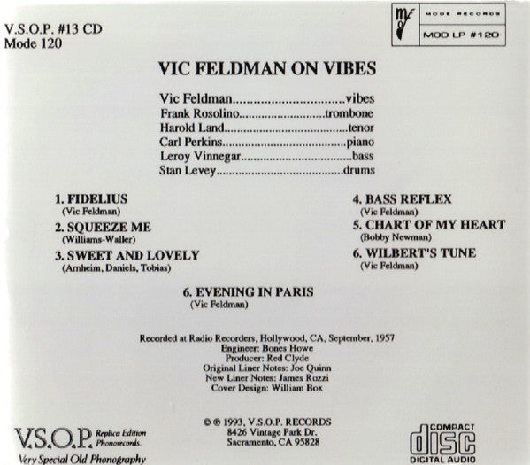 Victor Feldman : On Vibes (CD, Album, RE)