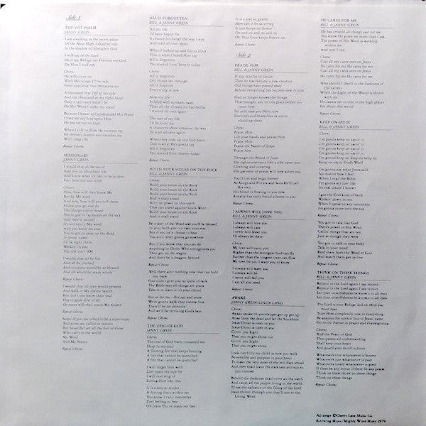 Janny* : Think On These Things (LP, Album)