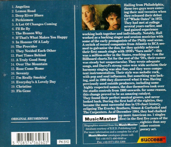 Daryl Hall & John Oates : Angelina (CD, Comp)