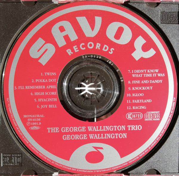 George Wallington Trio : George Wallington (CD, Album, Mono, RE, RM, Dig)