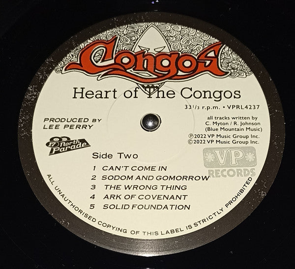 The Congos : Heart Of The Congos (LP, Album, RE, RM)