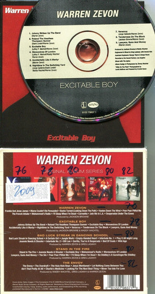 Warren Zevon : Original Album Series (Box, Comp + CD, Album, RE + CD, Album, RE + CD, Al)