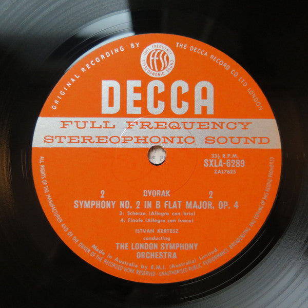Antonín Dvořák, István Kertész, London Symphony Orchestra : Symphony No. 2 In B Flat Major (LP, Promo)