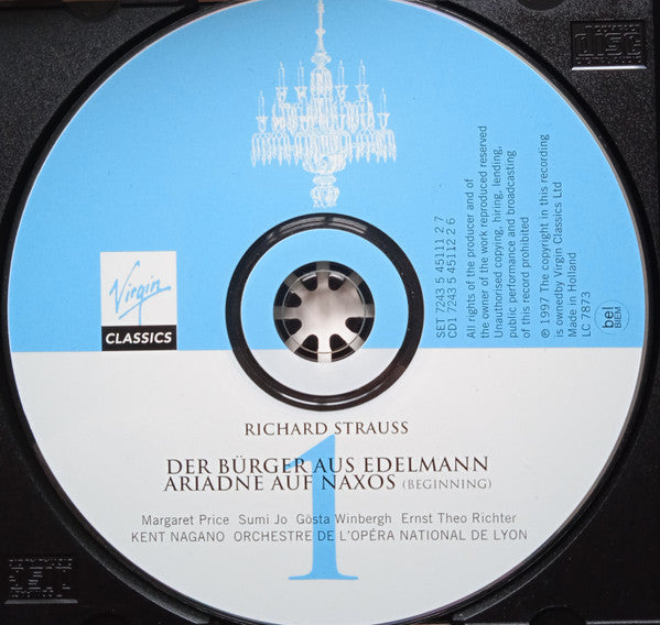 Richard Strauss - Margaret Price, Sumi Jo, Gösta Winbergh, Ernst Theo Richter, Kent Nagano, Orchestre De L'Opéra National De Lyon* : Der Bürger Als Edelmann / Ariadne Auf Naxos (2xCD, Album + Box)