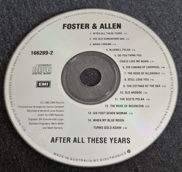 Foster & Allen : After All These Years (CD, Album, RE)