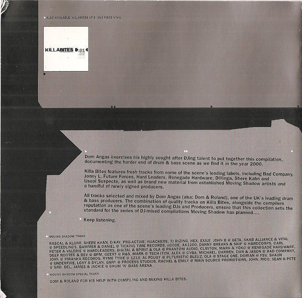 Dom & Roland : Killabites - Phat 'N Inphectious Drum 'N' Bass (2xCD, Mixed)