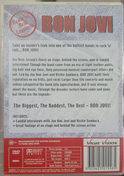 Bon Jovi : Rock 'N' Roll Legends (DVD-V, Unofficial)