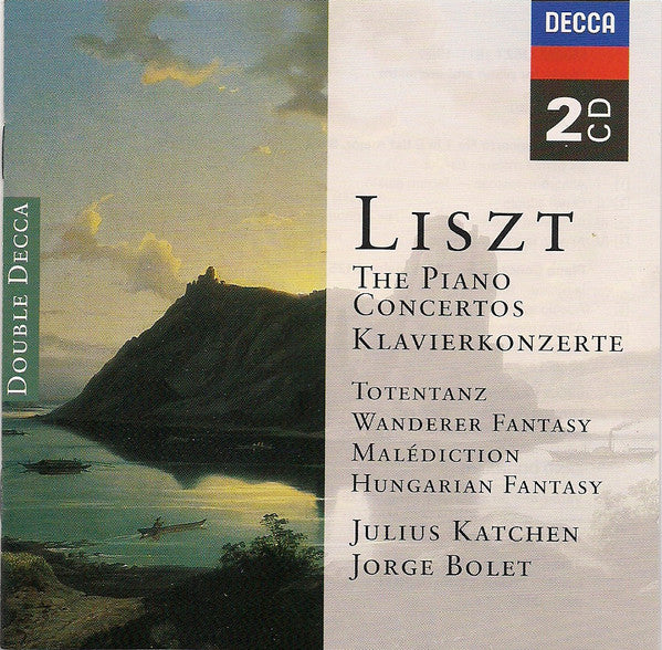 Franz Liszt, Julius Katchen, Jorge Bolet : The Piano Concertos = Klavierkonzerte / Totentanz / Wanderer Fantasy / Malédiction / Hungarian Fantasy (CD, Comp, RM)
