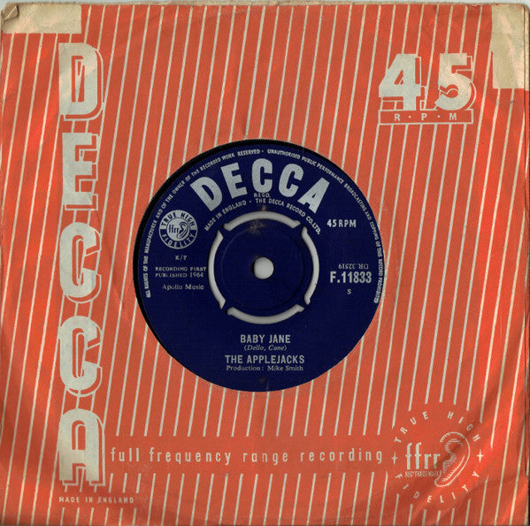The Applejacks : Tell Me When (7", Single)