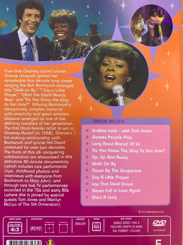 Dionne Warwick : Sings Bacharach And More (DVD-V, RM, PAL)