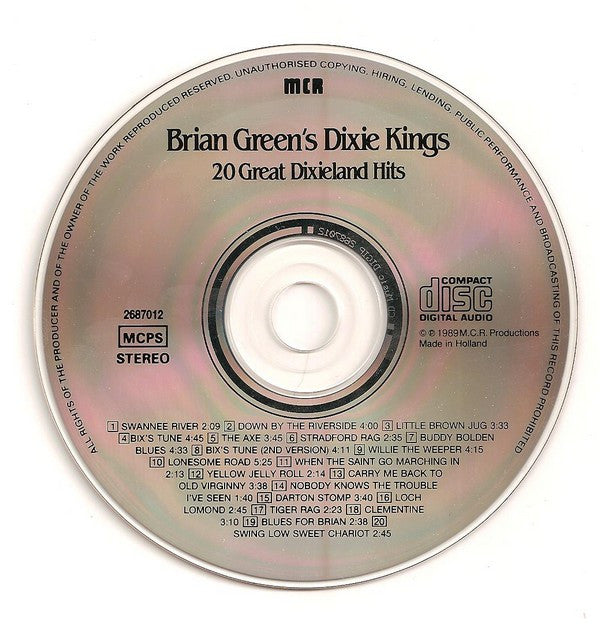Brian Green's Dixie Kings : 20 Great Dixieland Hits (CD, Album)