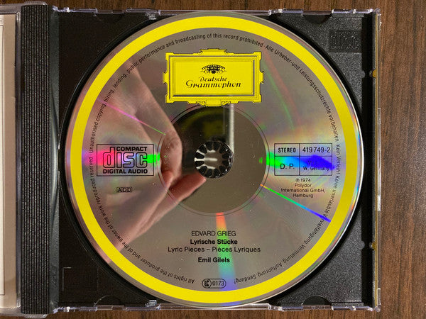 Edvard Grieg, Emil Gilels : Lyrische Stücke = Lyric Pieces = Pièces Lyriques (CD, Album, RE, PDO)