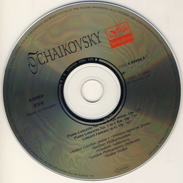 Pyotr Ilyich Tchaikovsky : Piano Concertos 1 & 3 • Concert Fantasy (CD, Comp)