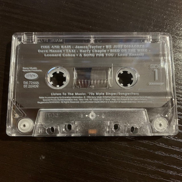 Various : Listen To The Music: '70s Male Singer/Songwriters (Cass, Comp, RM)