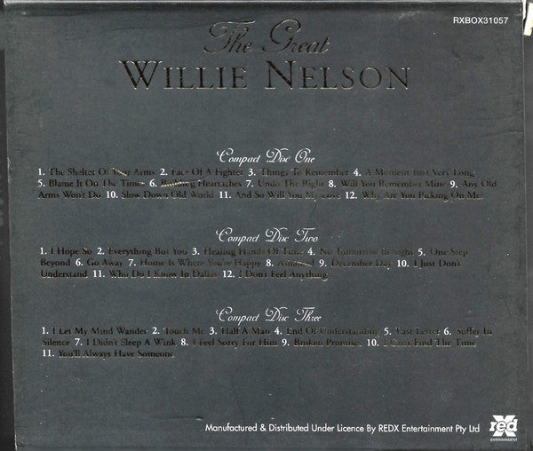 Willie Nelson : The Great Willie Nelson (3xCD, Comp + Box)