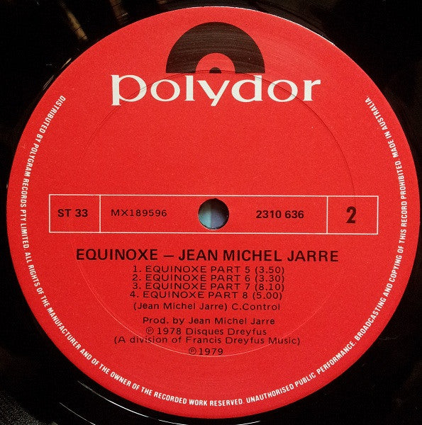 Jean Michel Jarre* : Equinoxe (LP, Album)
