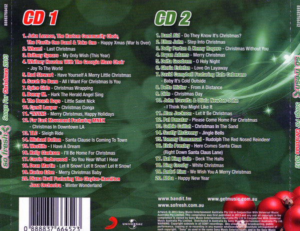 Various : So Fresh: Songs For Christmas 2013 (2xCD, Comp)