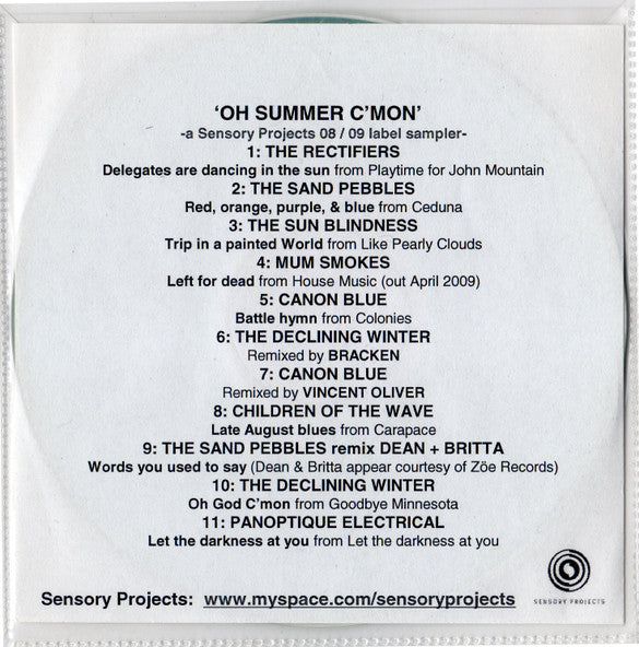Various : Oh Summer C'mon (CDr, Promo)