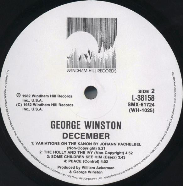 George Winston : December (LP, Album)