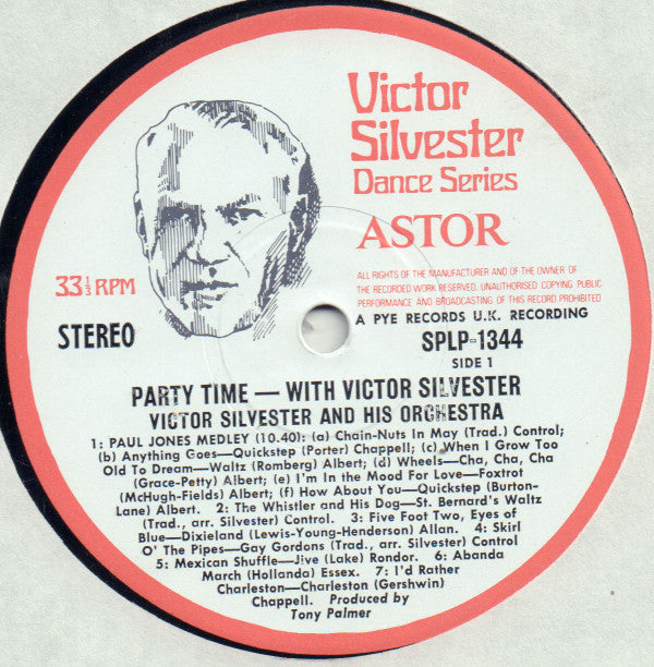 The Victor Silvester Orchestra : Party Time With Victor Silvester (LP)