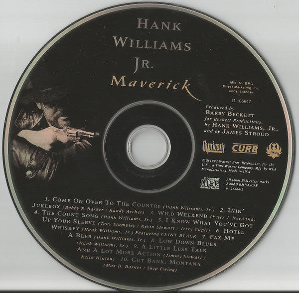 Hank Williams Jr. : Maverick (CD, Album, Club)