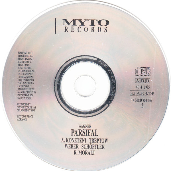 Richard Wagner, Anny Konetzni, Günther Treptow, Ludwig Weber, Paul Schöffler, Rudolf Moralt : Parsifal, Wien / Die Walküre Act 1 (4xCD, Album)