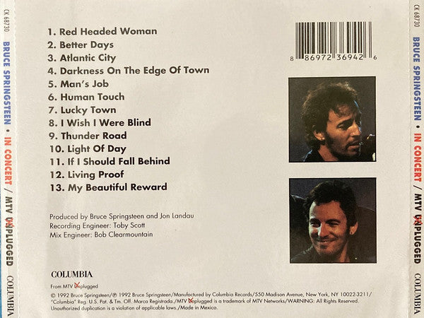 Bruce Springsteen : In Concert / MTV Plugged (CD, Album, RE)