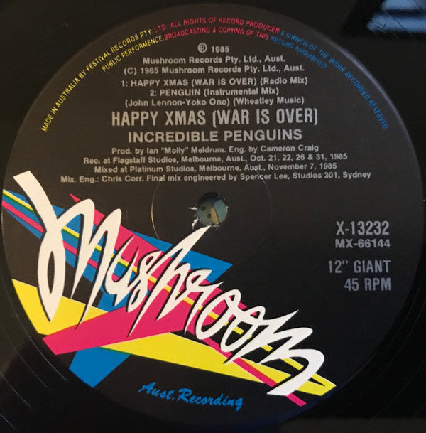 Incredible Penguins : Happy Xmas (War Is Over) (12", Single)