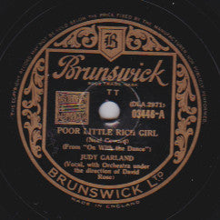 Judy Garland : That Old Black Magic / Poor Little Rich Girl (Shellac, 10")