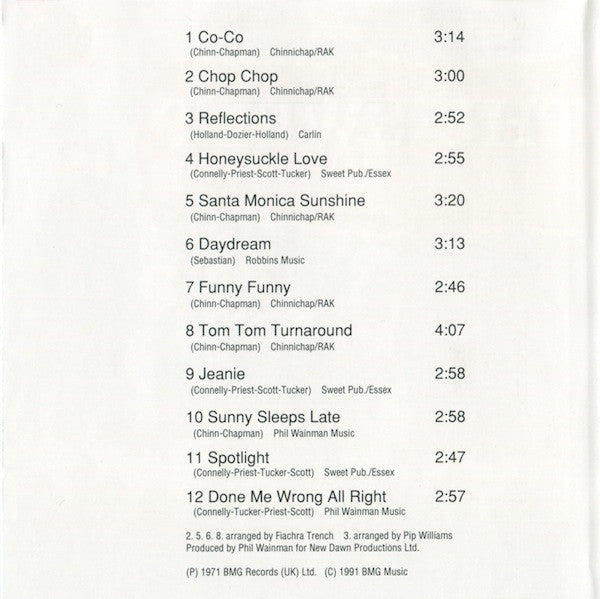 The Sweet : Funny Funny, How Sweet Co-Co Can Be (CD, Album, RE)