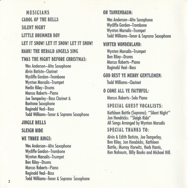 Wynton Marsalis : Crescent City Christmas Card (CD, Album)