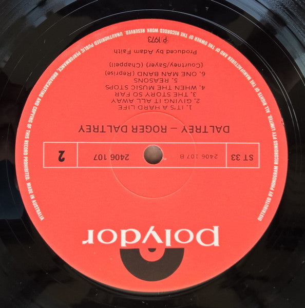 Roger Daltrey : Daltrey (LP, Album)