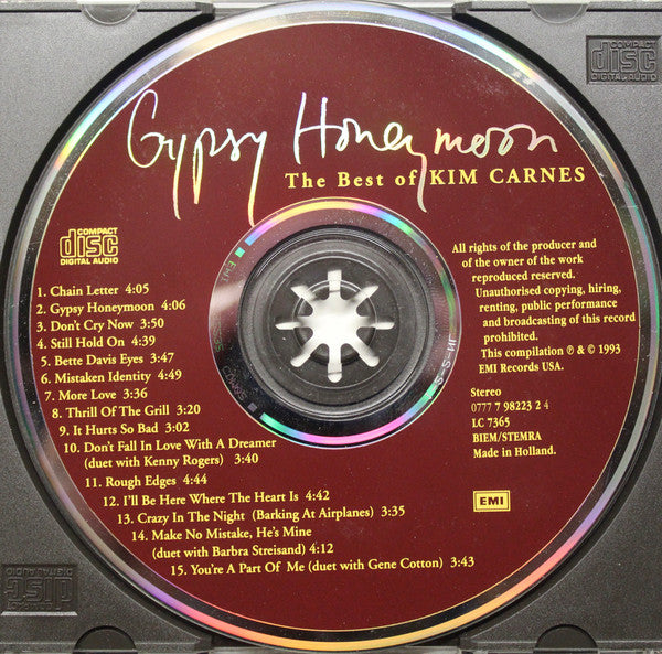 Kim Carnes : Gypsy Honeymoon (The Best Of Kim Carnes) (CD, Comp)