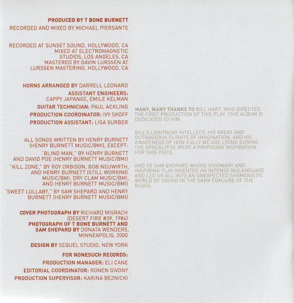 T-Bone Burnett : Tooth Of Crime (CD, Album)