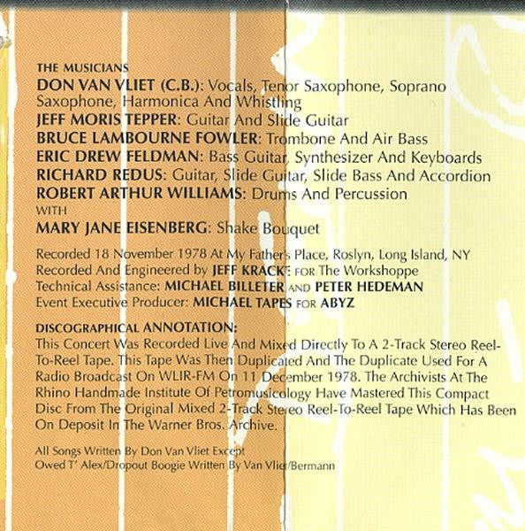Captain Beefheart And The Magic Band : I'm Going To Do What I Wanna Do (Live At My Father's Place 1978) (2xCD, Album, Ltd, Num)