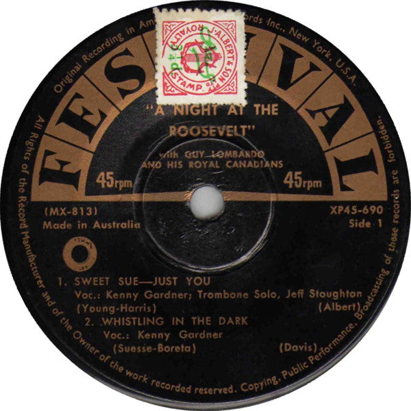 Guy Lombardo And His Royal Canadians : A Night At The Roosevelt (3x7", Album)