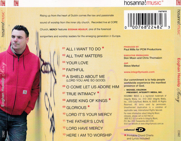 Eoghan Heaslip : Mercy (Live From Dublin) (CD, Album, Enh)