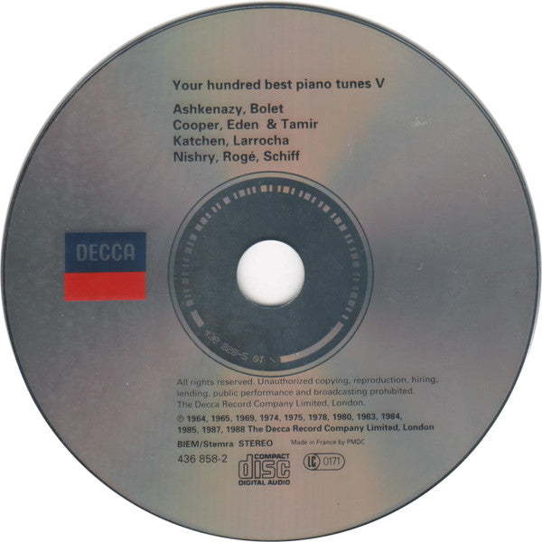 Various : Your Hundred Best Piano Tunes V (CD, Comp)