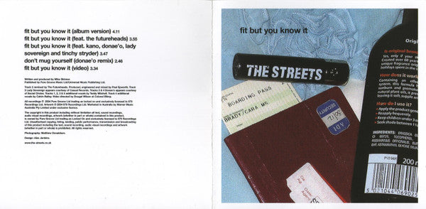The Streets : Fit But You Know It (CD, Single, Enh)