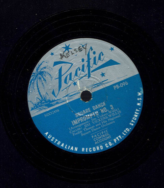 Jim Vickers-Willis / Freddy Thomas And His National Square Dance Orchestra : The Square Waltz / Impromptu No. 3 (Shellac, 10")