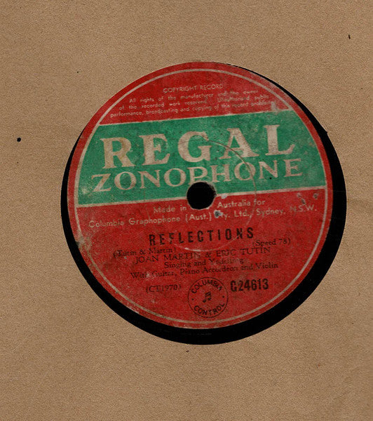 Joan Martin (6) & Eric Tutin : The Shearers' Jamboree / Reflections (Shellac, 10")