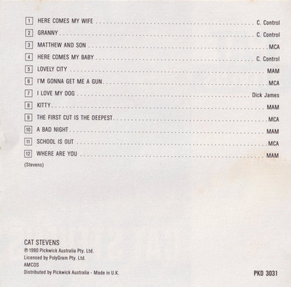 Cat Stevens : Cat Stevens (CD, Comp)