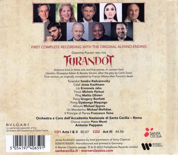 Giacomo Puccini : Turandot (2xCD, Album)