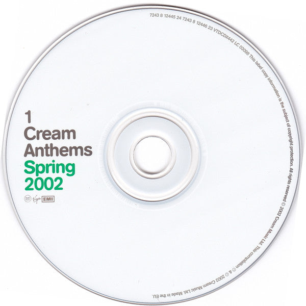 Various : Cream Anthems (Spring 2002) (2xCD, Comp, Mixed)