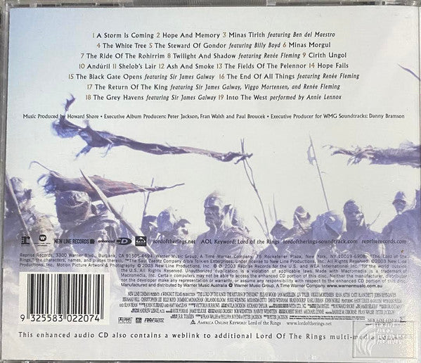 Howard Shore : The Lord Of The Rings: The Return Of The King (CD, Album, Enh, Gim)