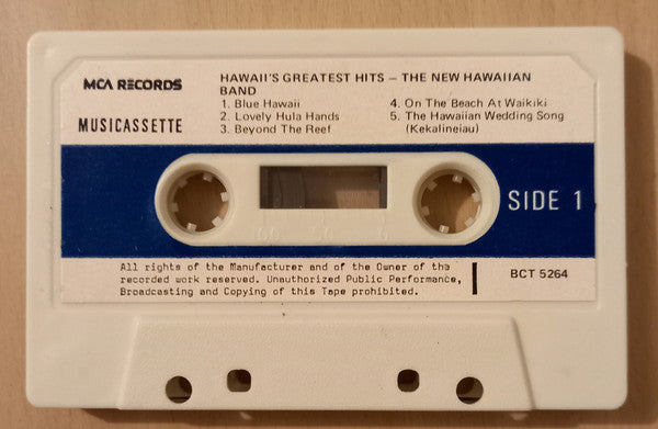 The New Hawaiian Band : Hawaii's Greatest Hits (Cass, Album)