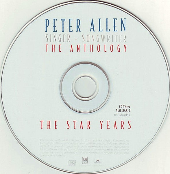 Peter Allen : Singer - Songwriter: The Anthology (3xCD, Comp, RM)