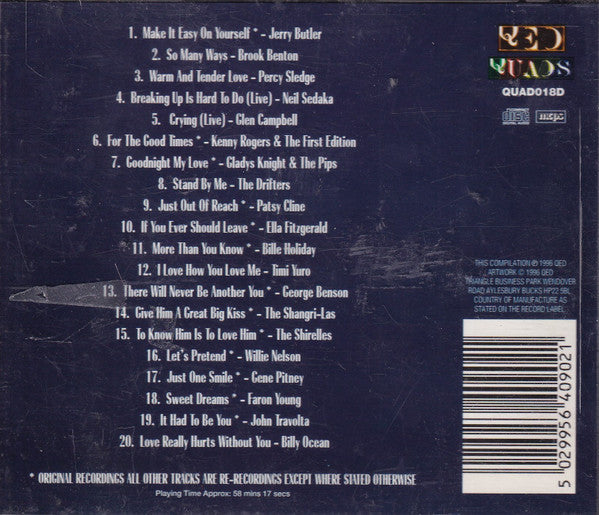 Various : Love Songs: If You Ever Should Leave (CD, Comp)